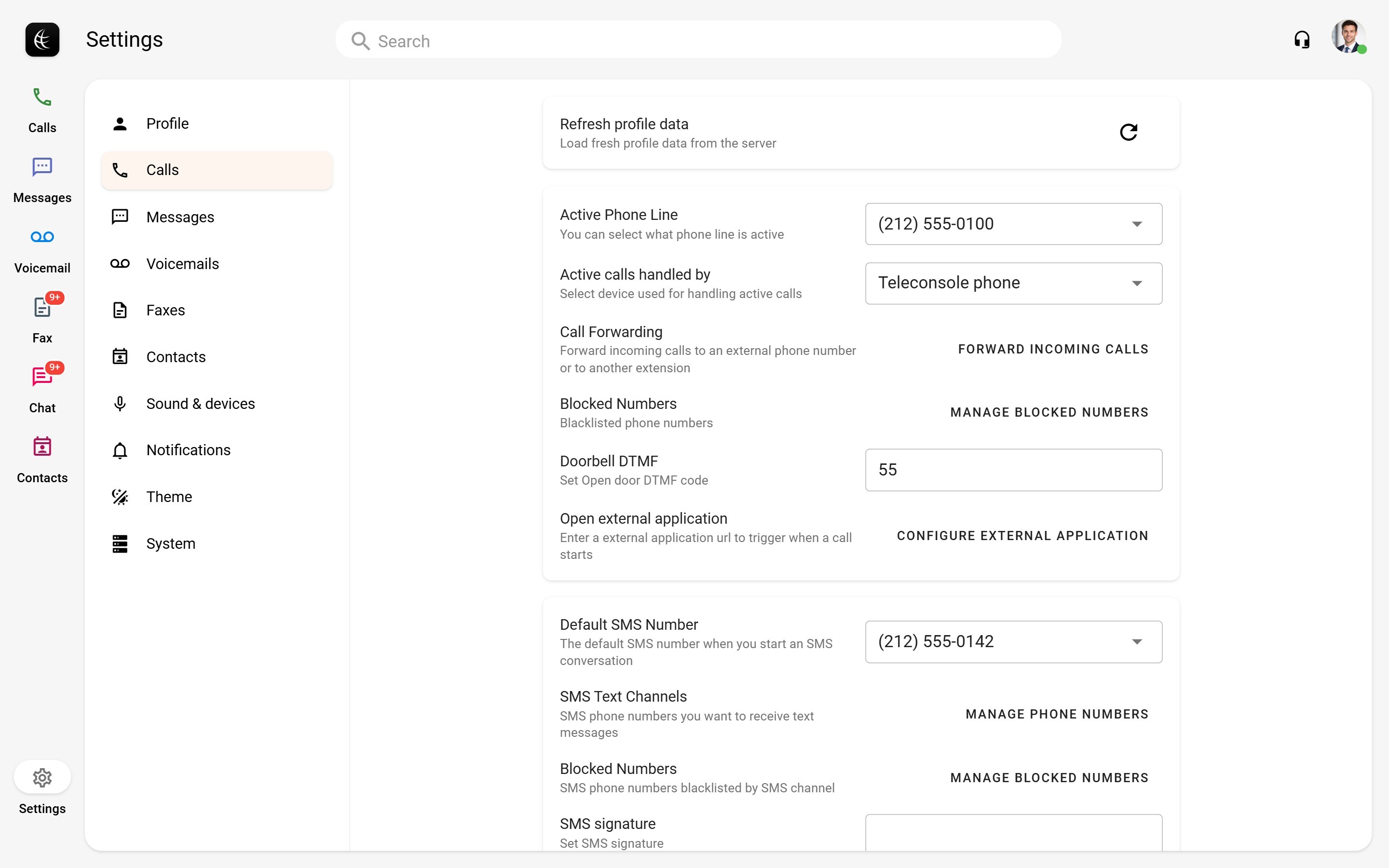 Teleconsole desktop: settings