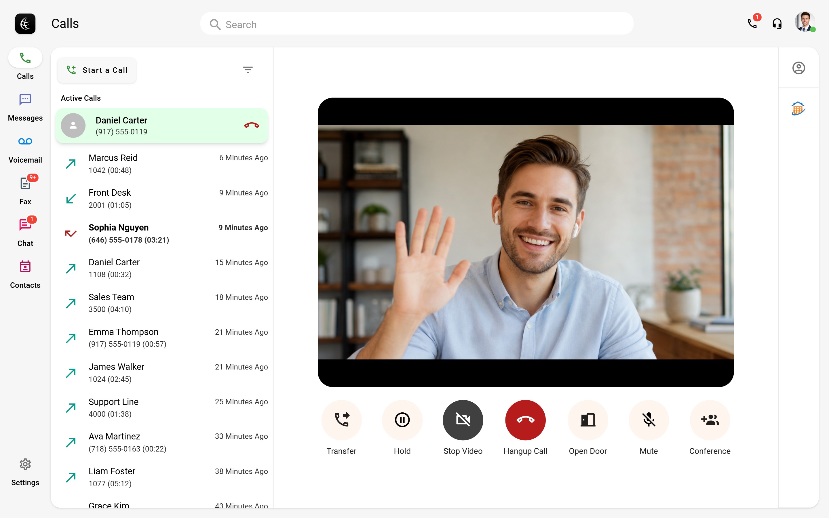 Teleconsole desktop: video call